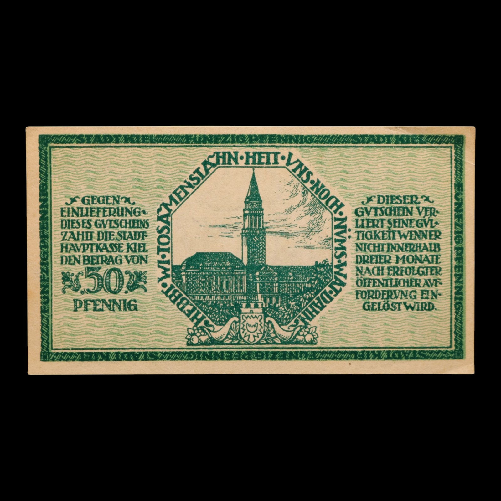 German Empire, City of Kiel, 50 Pfennigs (Notgeld)