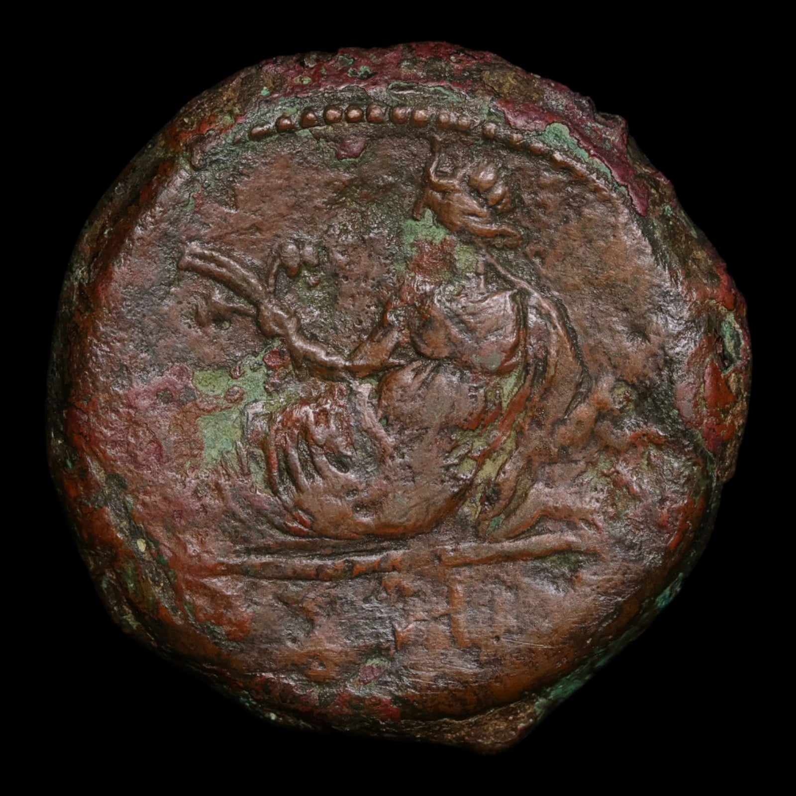 Egypt, Alexandria, Emperor Hadrian, AE Drachm, Euthenia (Prosperity) - 123 to 124 CE - Roman Provinces