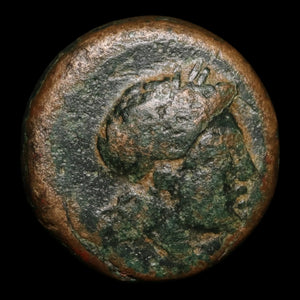 Roman Republic, Anonymous Issue, AE Litra, Apollo (Major Greek God) - 234 to 231 BCE - Roman Republic