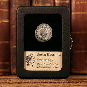 Rome, Empress Herennia Etruscilla, AR Antoninianus, Pudicitia (Goddess of Chastity) - 249 to 251 CE - Roman Empire