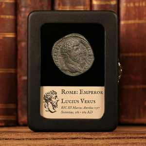 Rome, Lucius Verus (Brother of Marcus Aurelius), Large AE Sestertius, Fortuna (Goddess of Fortune) - 161 to 162 CE - Roman Empire