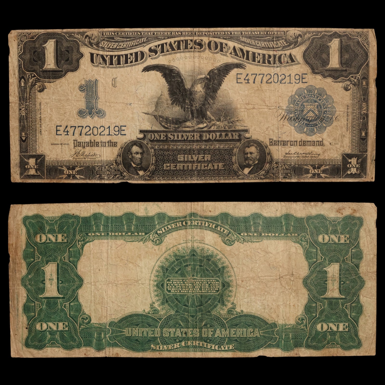 United States, One Dollar Silver Certificate, Lincoln & Grant - 1899 - United States of America