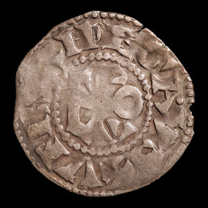 County of Anjou, Posthumous Issue of Fulk V, BI Denier - 1151 to 1204 CE - French States