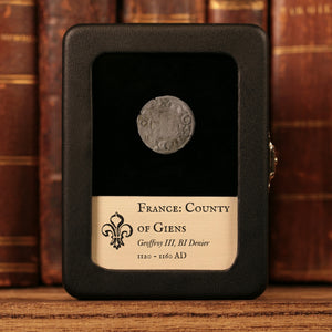 French States, County of Gien, Geoffroy III, BI 1 Denier - 1120 to 1160 CE - French States
