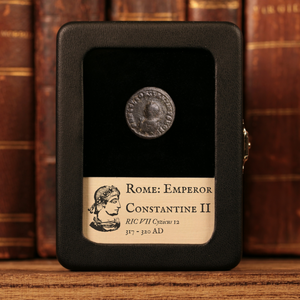 Rome, Constantine II, AE Unit, Jupiter Holding Victory Reverse - 317 to 320 CE - Roman Empire