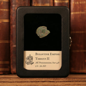 Byzantine Empire, Emperor Tiberius II Constantine, AE Pentanummium (Rare Type, Sear 438) - 578 to 582 CE - Byzantine Empire