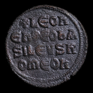 Byzantine Empire, Emperor Leo VI, AE Follis - 886 to 912 CE - Byzantine Empire