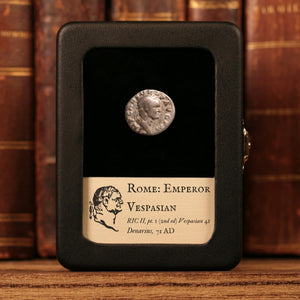Rome, Emperor Vespasian, AR Denarius, Pax (Goddess of Peace) - 71 CE - Roman Empire