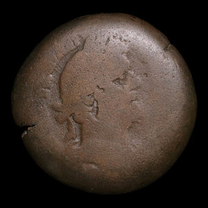 Egypt, Alexandria, Emperor Antoninus Pius, AE Unit, Isis Riding Dog - 157 to 158 CE - Roman Provinces