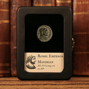 Rome, Emperor Maximian, AE Unit, Votive Wreath Reverse (Carthage) - 303 CE - Roman Empire