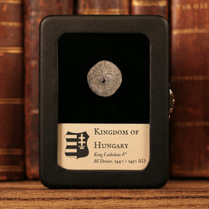 Hungary, King Ladislaus V, BI Denier - 1447 to 1450 CE - Hungary