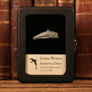 Sarmatia, City of Olbia, Cast Bronze Dolphin Currency - c. 500 to 300 BCE - Greek World