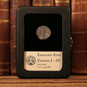 England, Edwardian Silver Penny (King Edward I to III), London Mint - 1279 to 1344 CE - Medieval England