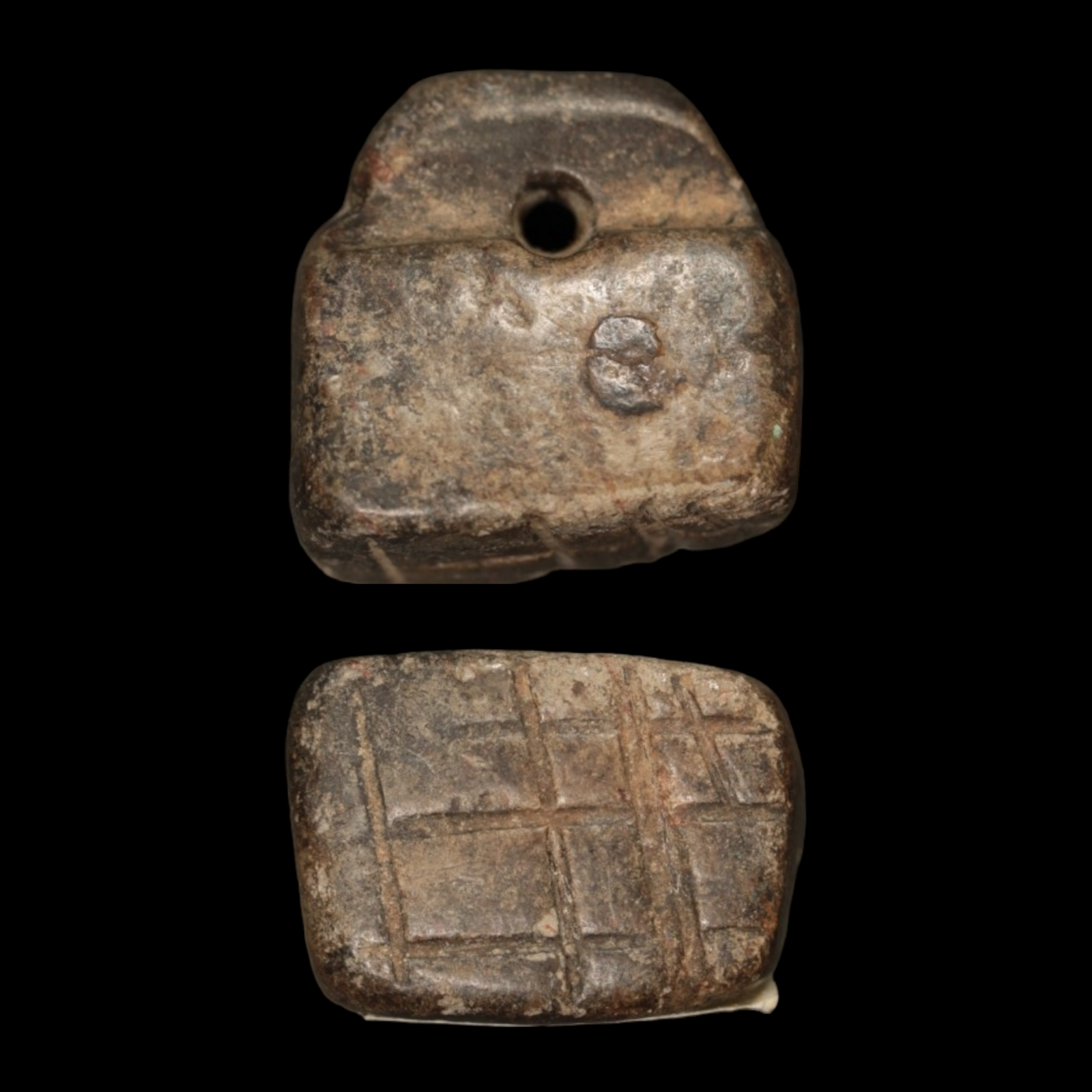 Mesopotamian Stone Seal Stamp, 18mm (Museum Provenance) - c. 3000 – 2000 BCE - Western Mesopotamia - 10/4/23 Auction