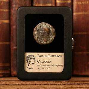 Rome, Emperor Caligula, AE As, Vesta (Goddess of Home) - 40 to 41 CE - Roman Empire