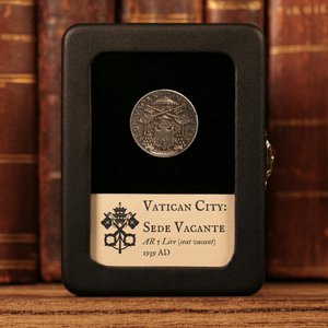 Vatican City, Sede Vacante (No Current Pope), Silver 5 Lire - 1939  - Vatican City, Italy