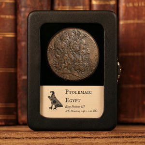 Ptolemaic Kingdom of Egypt, King Ptolemy III Euergetes, AE Drachm - 246 to 222 BCE - Ancient Egypt
