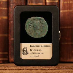 Byzantine Empire, Emperor Justinian I, AE Follis (Sear 160), Constantinople - 527 to 565 CE - Byzantine Empire
