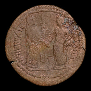 Egypt, Alexandria, Emperor Trajan, AE Drachm, Eirene (Goddess of Peace) - 112 to 113 CE - Roman Provinces
