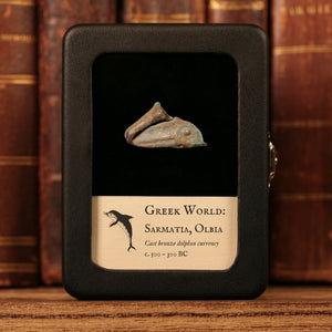 Sarmatia, City of Olbia, Cast Bronze Dolphin Currency - c. 500 to 300 BCE - Greek World