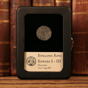 England, Edwardian Silver Penny (King Edward I to III), Canterbury Mint - 1279 to 1344 CE - Medieval England