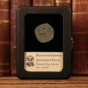 Byzantine Empire, Anonymous Follis, Class K, Portrait of Christ (Attributed to Alexius I) - 1081 to 1118 CE - Byzantine Empire