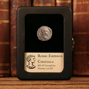 Rome, Emperor Caracalla, AR Denarius, Mars (God of War) - 206 CE - Roman Empire