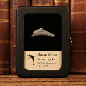 Sarmatia, City of Olbia, Cast Bronze Dolphin Currency - c. 500 to 300 BCE - Greek World