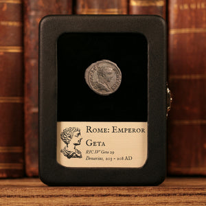 Rome, Emperor Geta, AR Denarius, Felicitas (Divine Productivity) - 203 to 208 CE - Roman Empire
