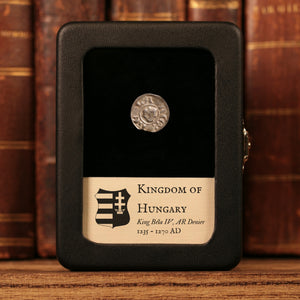 Hungary, King Béla IV, AR Denier Bracteate - 1235 to 1270 CE - Hungary