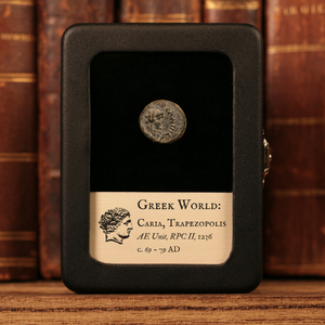 Caria, City of Trapezopolis, AE Unit, Semi-Autonomous Issue, Apollo & Mên - c. 69 to 79 CE - Greek World