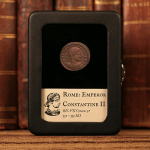 Rome, Emperor Constantine II, AE Unit, Two Soldiers Reverse - 332 to 335 CE - Roman Empire