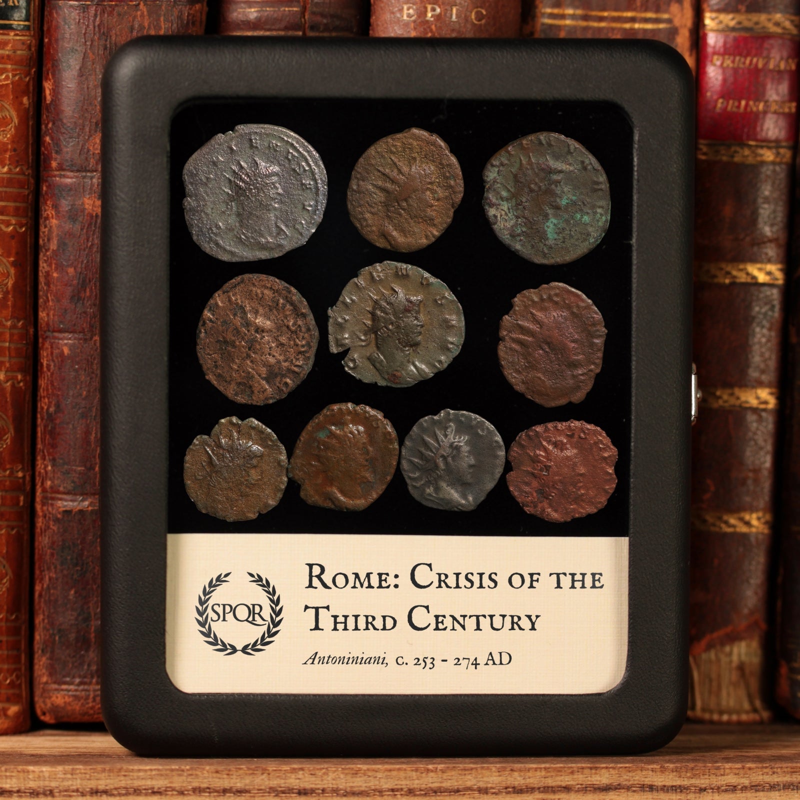 Rome, Crisis of the Third Century, Lot of 10 Antoniniani - c. 253 to 274 CE - Roman Empire