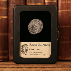 Rome, Emperor Gallienus, AR Antoninianus, Jupiter (God of Sky & Thunder) - 254 to 255 CE - Roman Empire