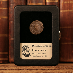 Rome, Emperor Diocletian, AR Antoninianus, Emperor & Jupiter Reverse - 296 CE - Roman Empire