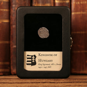Hungary, King Sigismund, AR ¼ Denier (Quarting) - 1430 to 1437 CE - Kingdom of Hungary