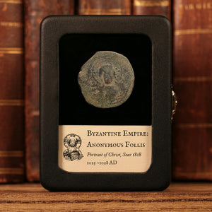 Byzantine Empire, Anonymous Follis, Class A3, Portrait of Christ (Attributed to Constantine VIII) - 1025 -1028 CE - Byzantine Empire