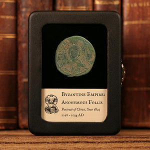 Byzantine Empire, Anonymous Follis, Class B, Portrait of Christ (Attributed to Romanus III) - 1028 to 1034 CE - Byzantine Empire