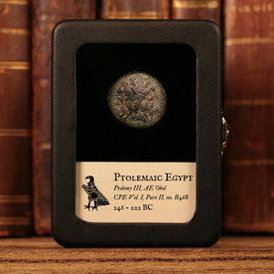 Ptolemaic Kingdom of Egypt, Ptolemy III, AE Obol, Zeus Ammon & Eagle - 246 to 222 BCE - Ancient Egypt