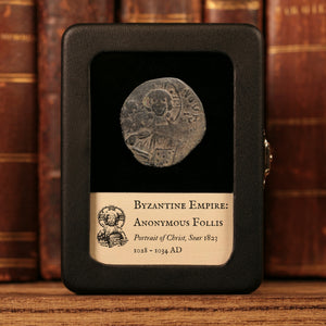 Byzantine Empire, Anonymous Follis, Class B, Portrait of Christ (Attributed to Romanus III) - 1028 to 1034 CE - Byzantine Empire