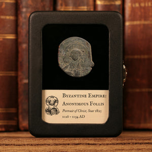 Byzantine Empire, Anonymous Follis, Class B, Portrait of Christ (Attributed to Romanus III) - 1028 to 1034 CE - Byzantine Empire