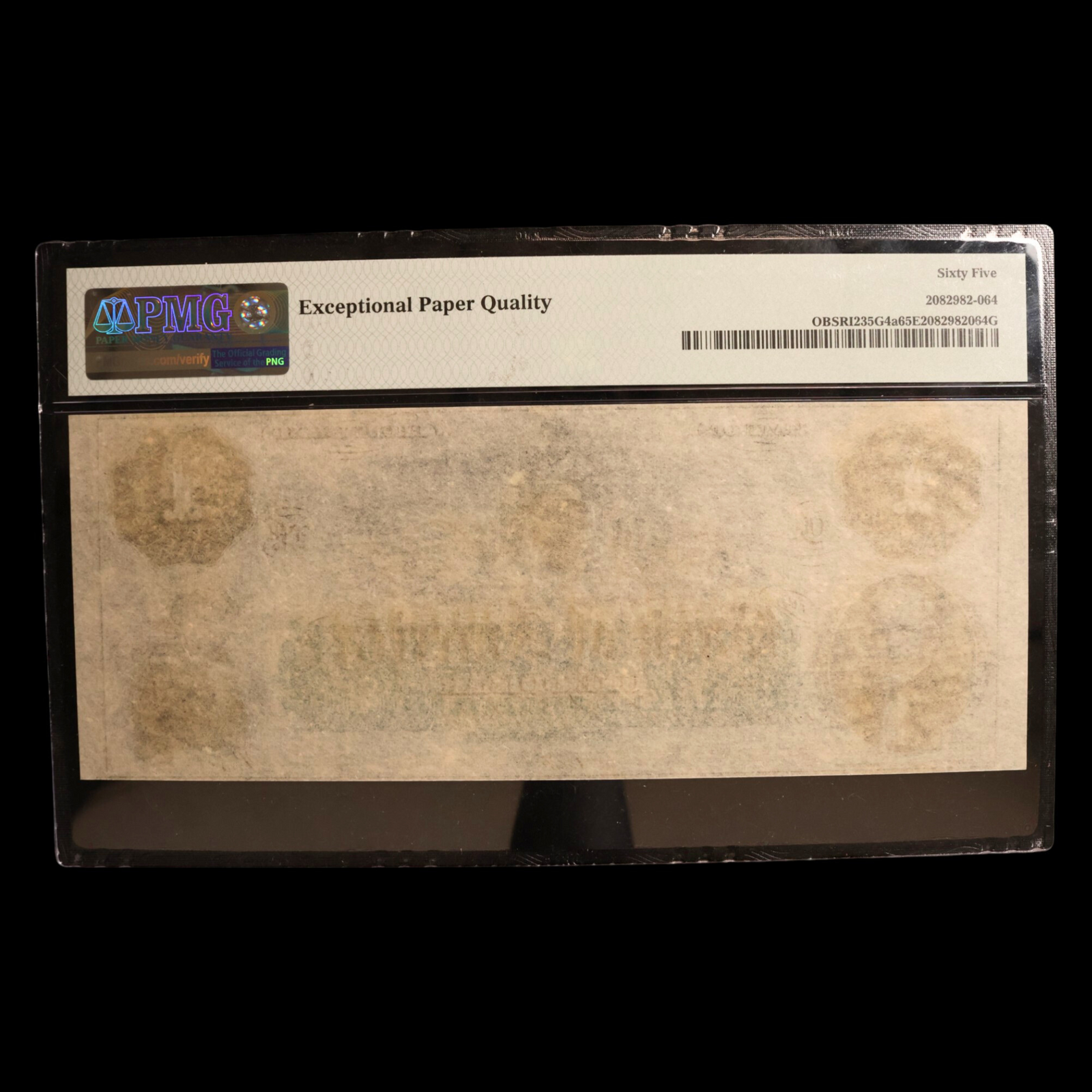 Rhode Island, Bank of America, One Dollar Note - 1860s - American Civil War Era