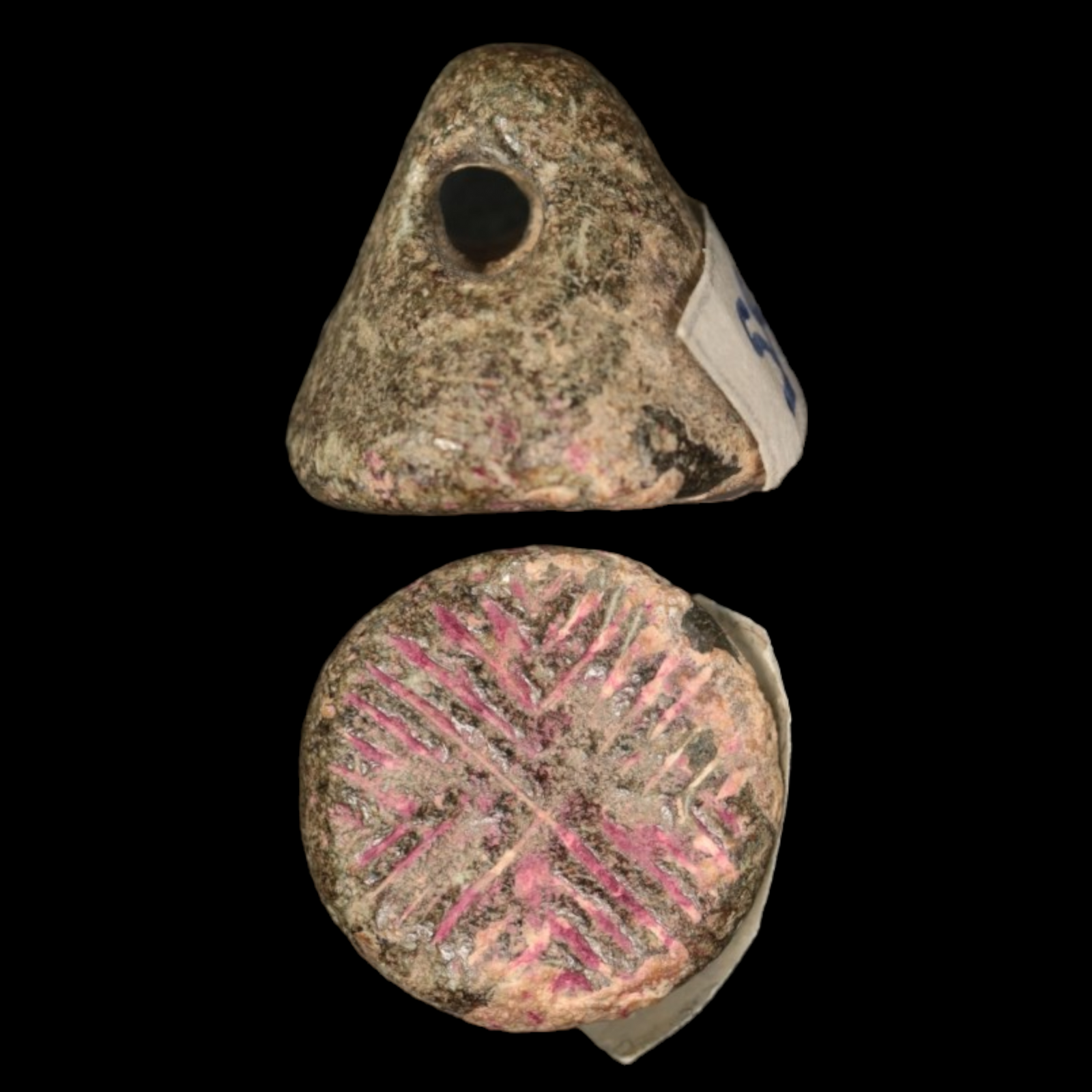 Mesopotamian Stone Seal Stamp, 15mm - c. 4000 – 3000 BCE - Western Mesopotamia - 10/4/23 Auction