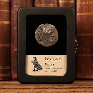 Ptolemaic Egypt, King Ptolemy II, Silver Tetradrachm, Eagle on Thunderbolt - c. 277 to 274 BCE - Ancient Egypt