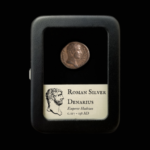 Denarius, Emperor Hadrian, Securitas Reverse - 129 to 130 CE - Roman Empire - Auction 9/6/23