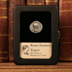 Rome, Emperor Trajan, AR Denarius, Felicitas (Divine Productivity) - 114 to 117 CE - Roman Empire
