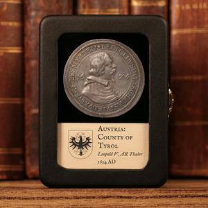 Austria, County of Tyrol, Leopold V, AR Thaler - 1624 CE - Austrian States