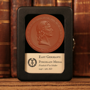 East Germany, Friedrich Von Schiller Porcelain Commemorative Medal - 1948 to 1980 CE - German Democratic Republic