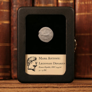 Roman Republic, Mark Antony, AR "Legionary Denarius" - 32 to 31 BCE - Roman Republic