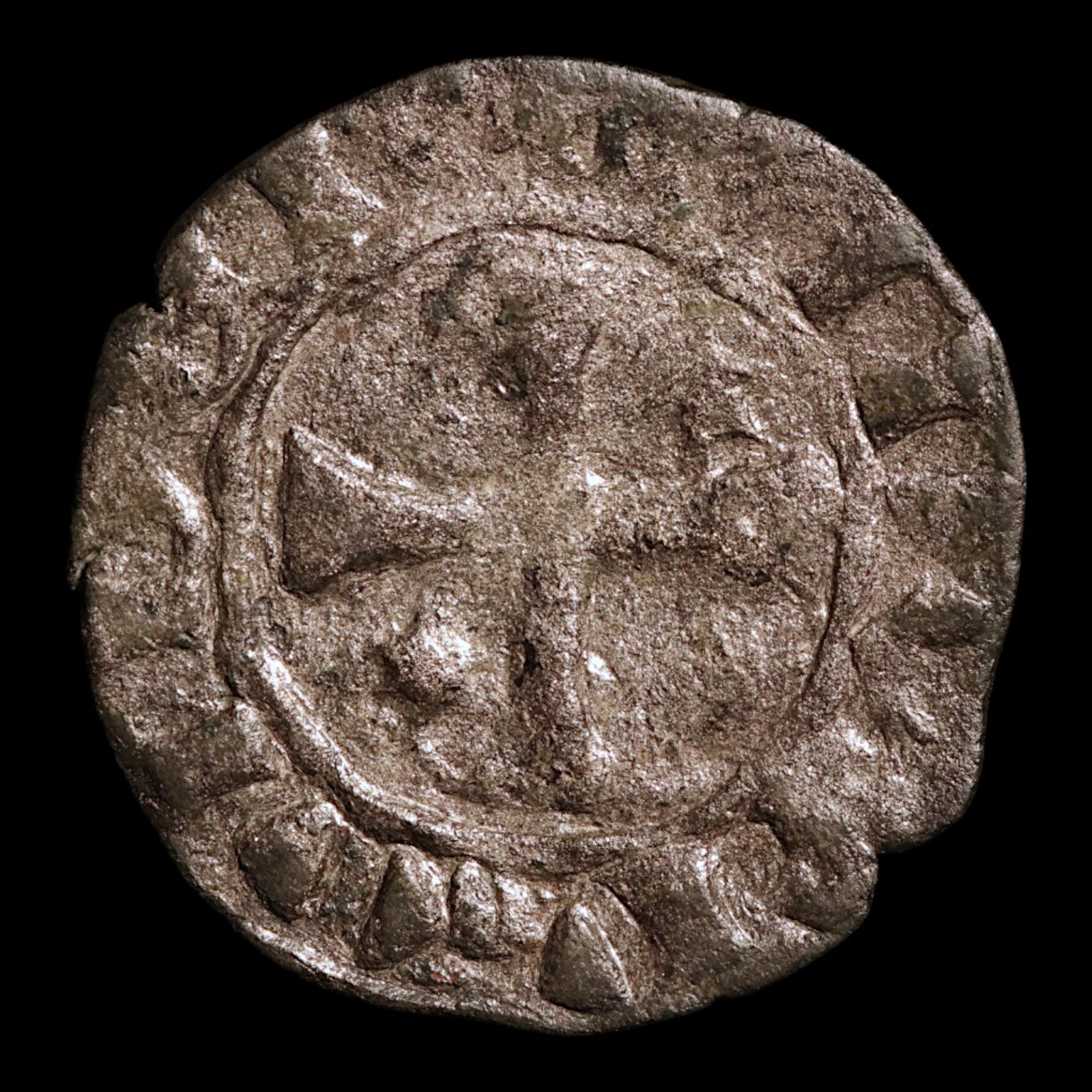 Kingdom of Cyprus, Lusignan Kings, BI Denier - c. 1250 to 1400 CE - Crusader States